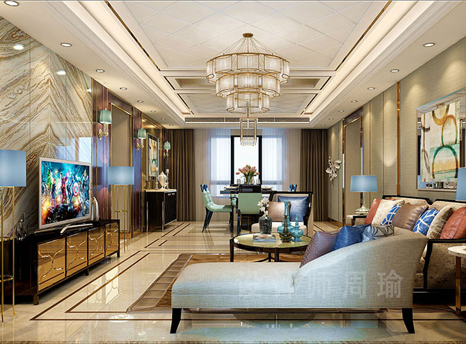 中国女骚B男人插世纪江尚三室两厅168平装修设计效果欣赏